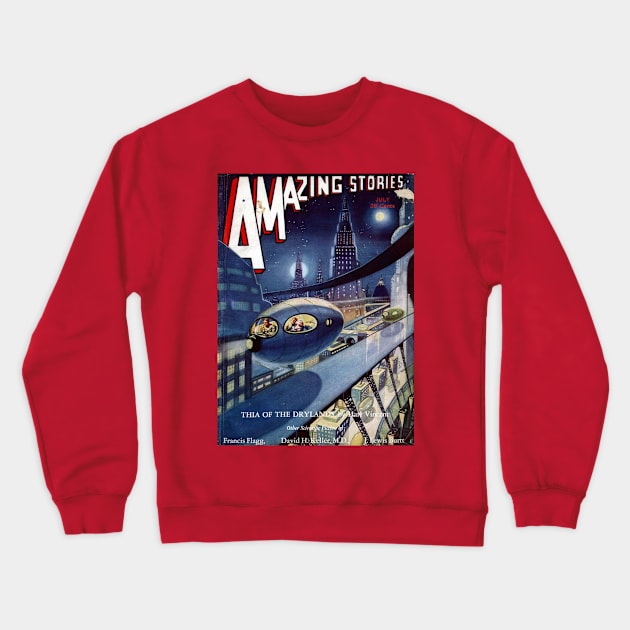 Amazing Stories 07 01 Crewneck Sweatshirt by GloopTrekker